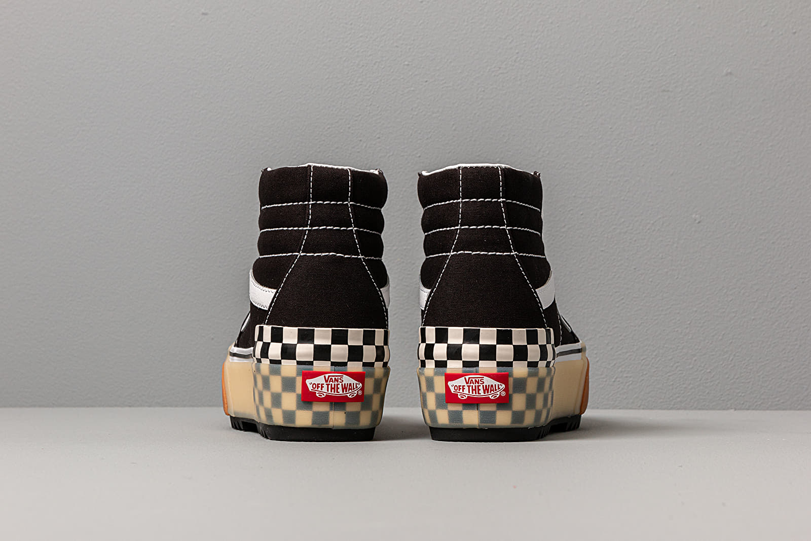 Încălțăminte și sneakerși pentru bărbați Vans Sk8-Hi Stacked Black Checkerbord