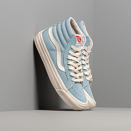 Men s shoes Vans Og Sk8 Hi Lx Suede Canvas Forget Me Not Marshmallow Footshop