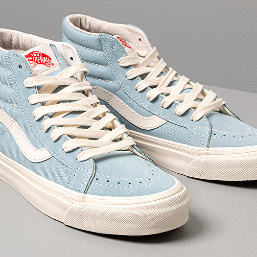 Light blue vans sk8 hi top