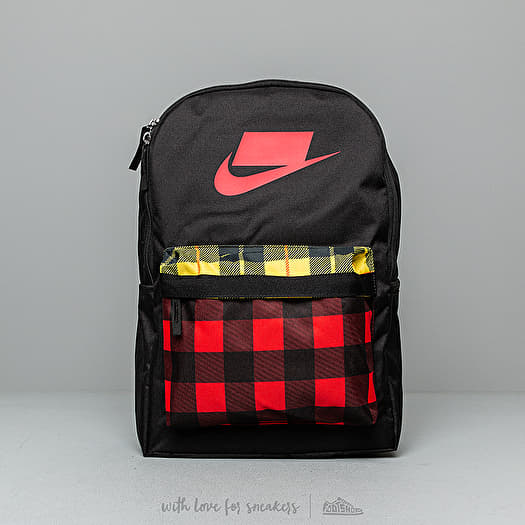 Nike backpack black and red 2025