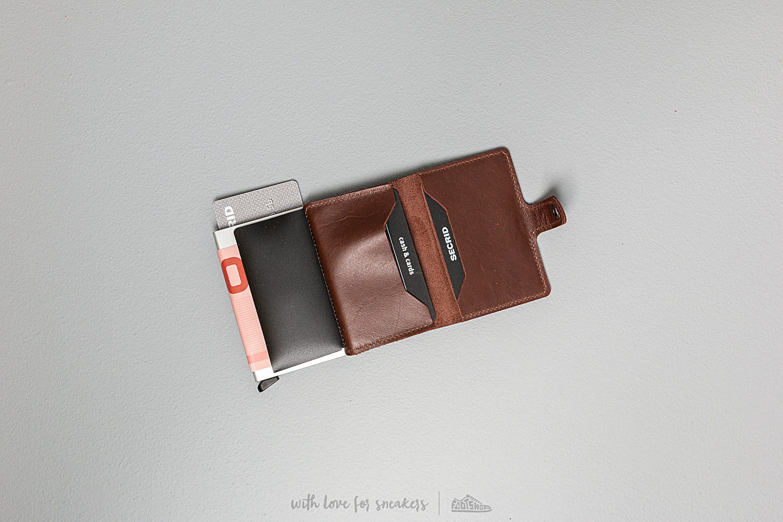 Peňaženky SECRID Miniwallet Original Dark Brown