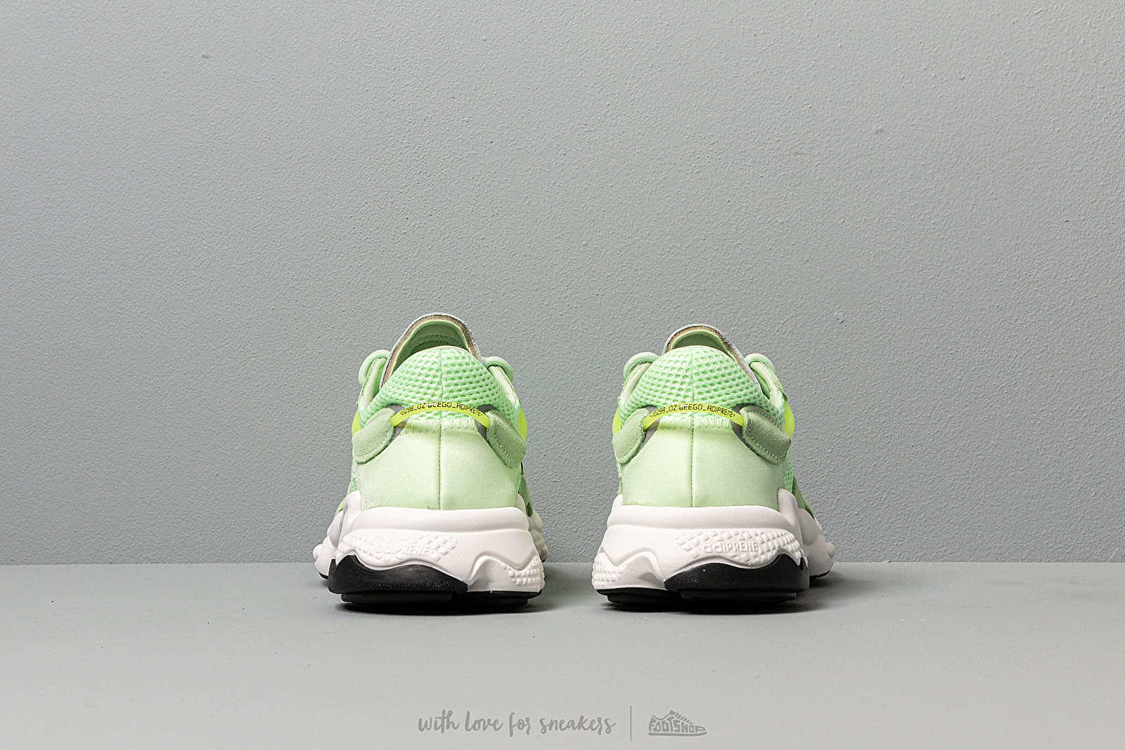 Adidas originals ozweego clearance trainers in solar green