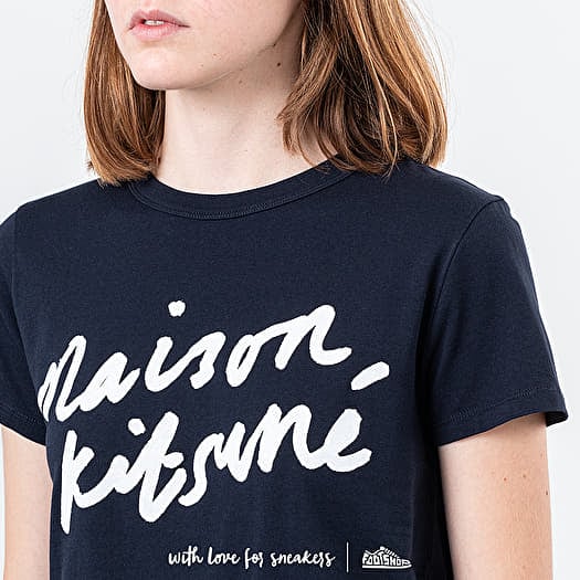 T-shirts MAISON KITSUNÉ Logo Tee Navy | Footshop