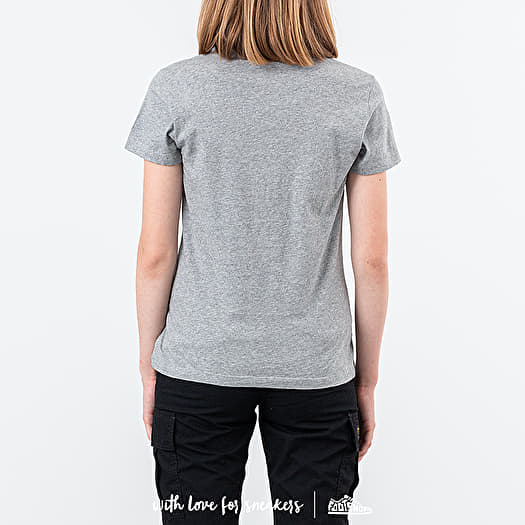 MAISON KITSUNÉ Fox Patch Tee Grey Melange | Footshop