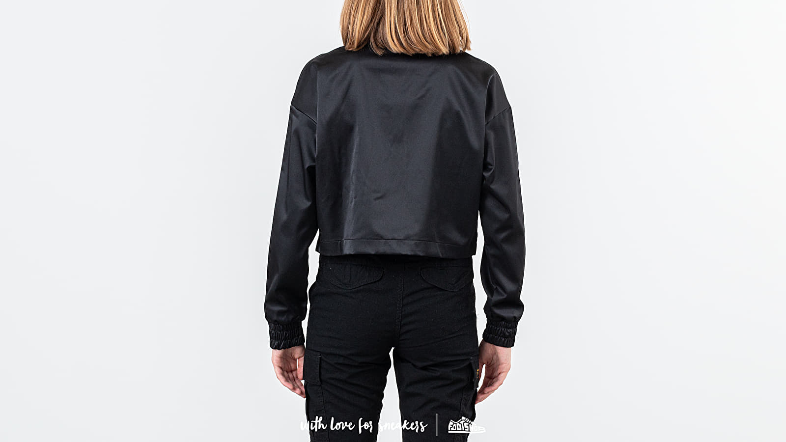Jackets Nike Sportswear Air Track Satin Jacket Black
