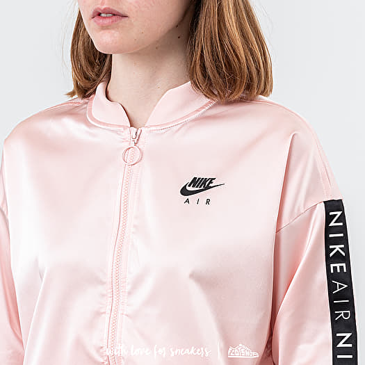 Jackets Nike Sportswear Air Track Satin Jacket Echo Pink Footshop