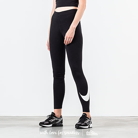 Pants and jeans Nike Sportswear Legasee Swoosh Legging Black White Footshop