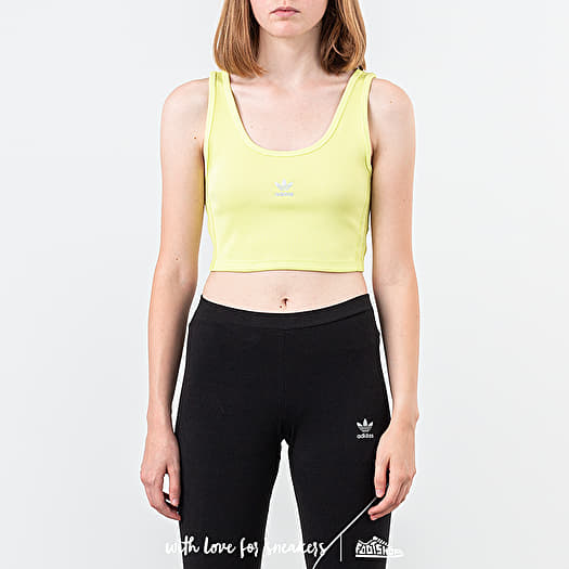 Tank Tops adidas Cropped Tank Semi Frozen Yellow Footshop
