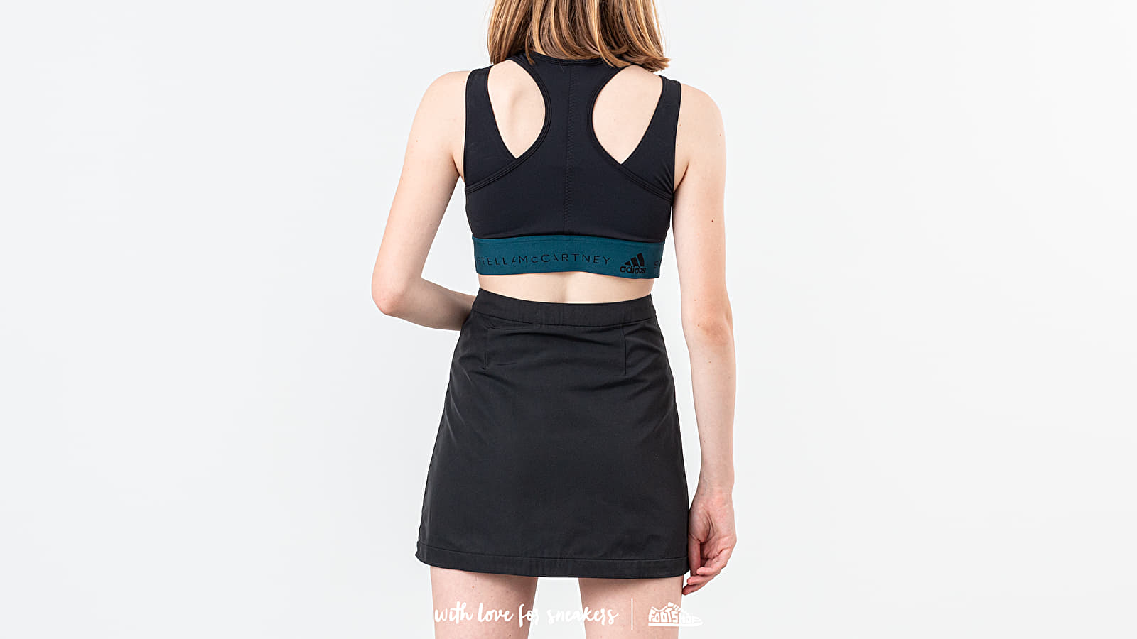 Top adidas x Stela McCartney Hybrid Crop Top Black