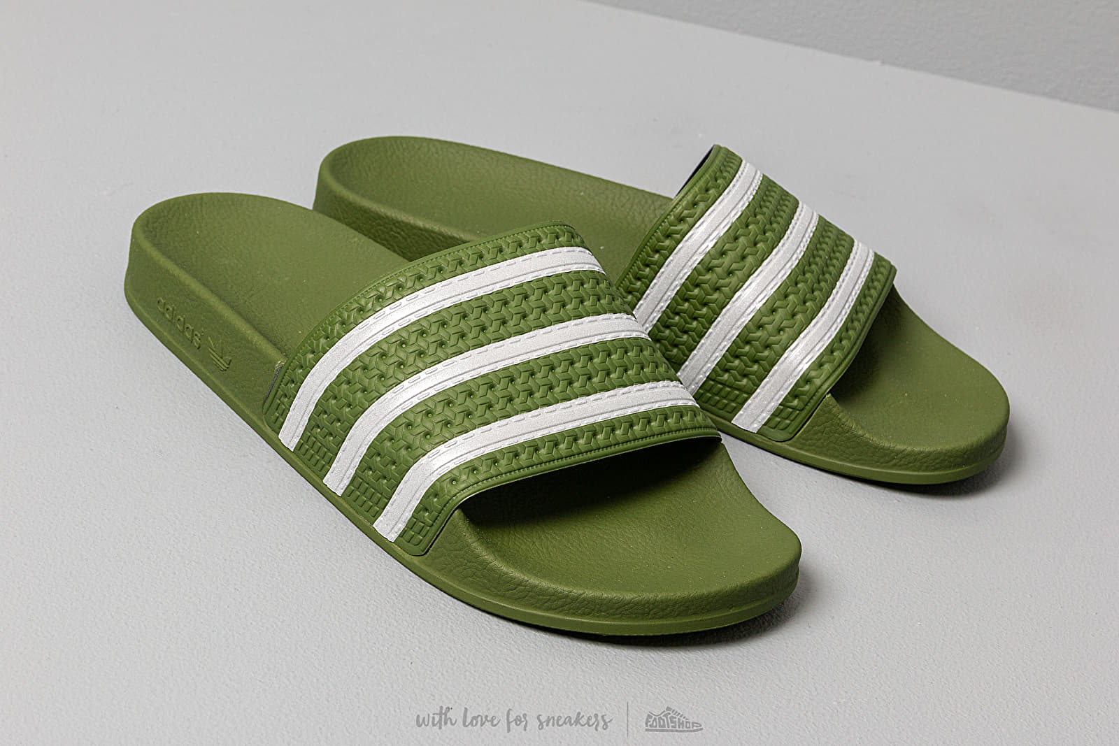 Adidas olive green sandals shop