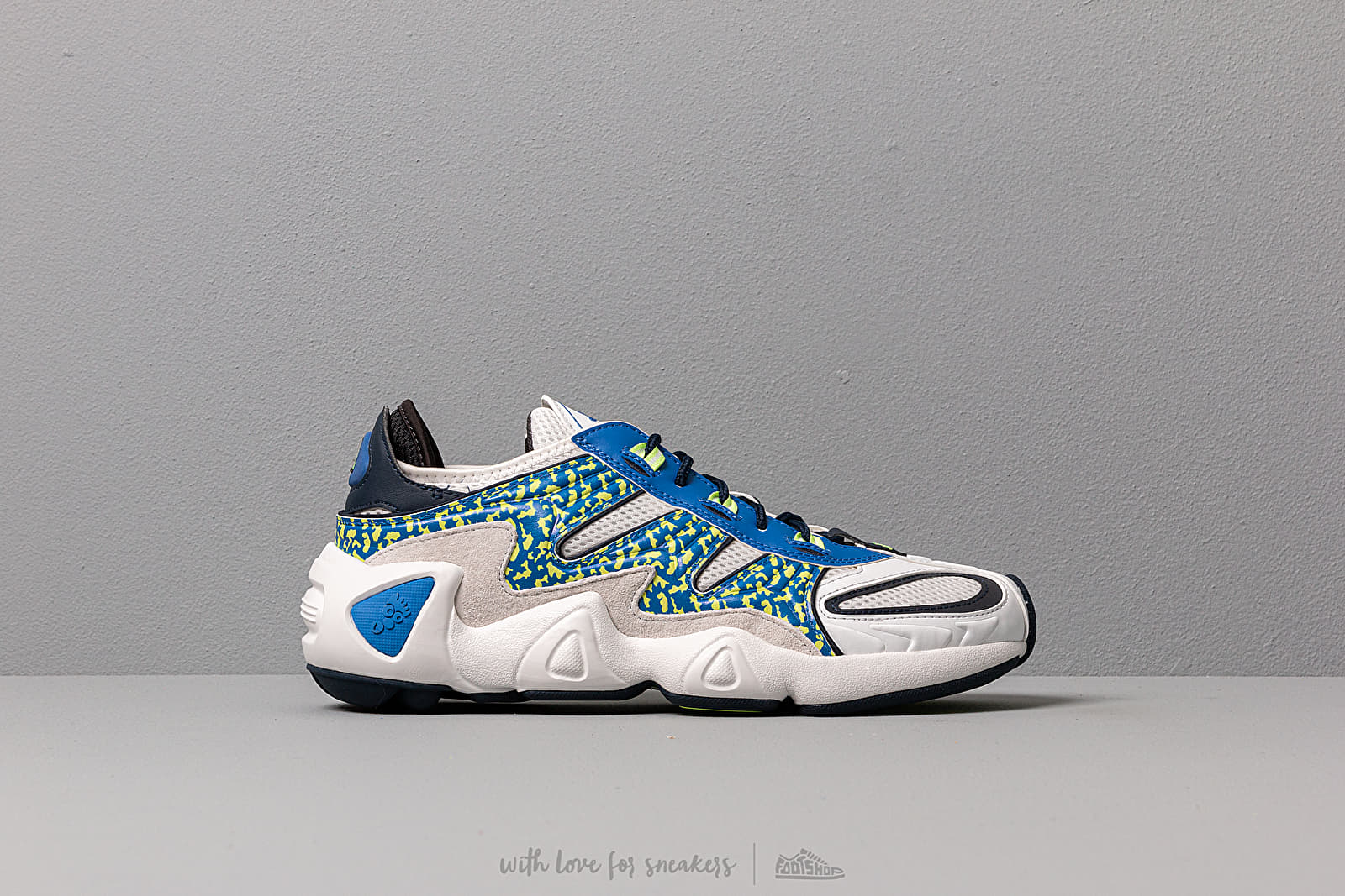 adidas FYW S 97 Crystal White Blue Hi Res Yellow Footshop