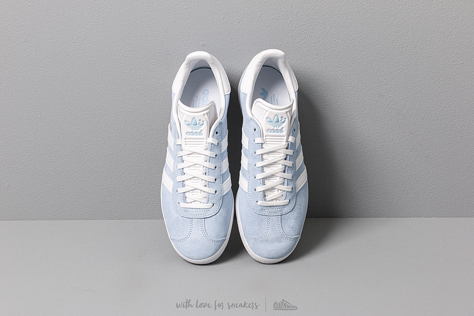 Sieviešu apavi adidas Gazelle W Glow Blue/ Ftw White/ Gold Metalic