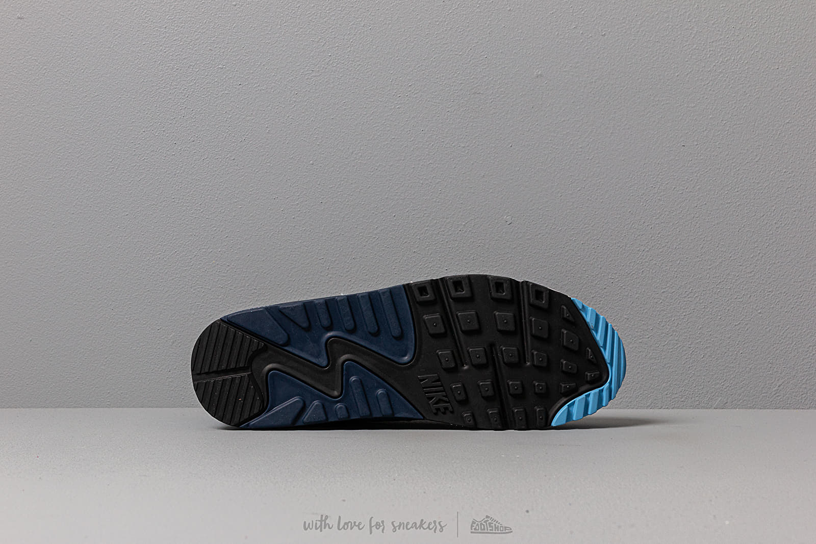 Sko til mænd Nike Air Max 90 Essential White/ Pure Platinum-University Blue