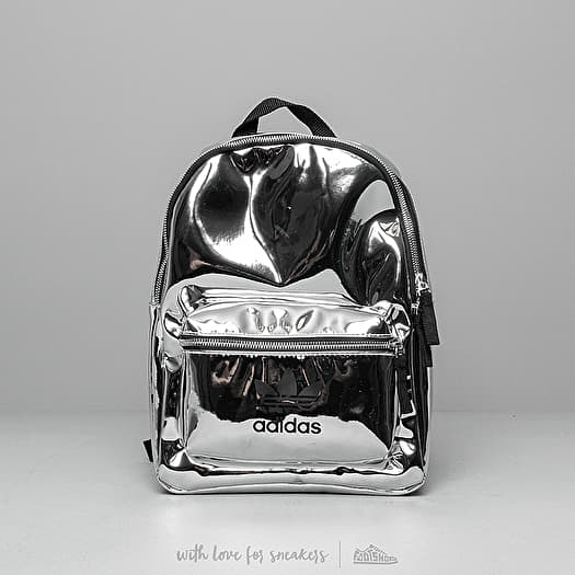 Adidas silver metallic backpack sales