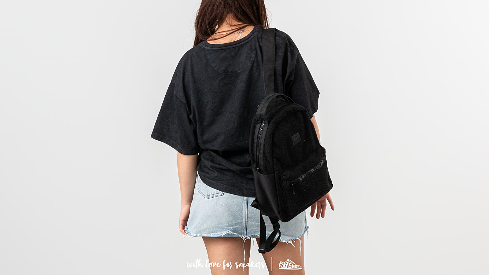 Backpacks Herschel Supply Co. Nova Small Sherpa Backpack Black