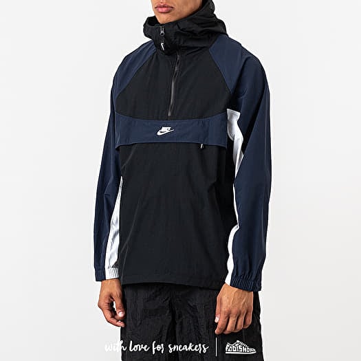 Jacken Nike Sportswear Re Issue Woven Jacket Black Obsidian White White Footshop
