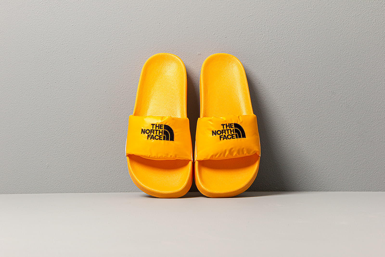 Men s shoes The North Face Nuptse Slide TNF Yellow TNF Black