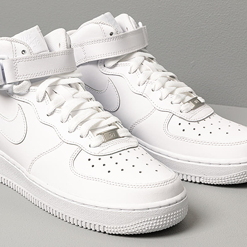 伍長NIKE Air Force 1 Mid White Nike Air Force 1 Mid (GS) White/ White | Footshop