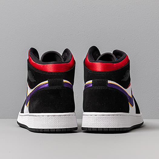 Women s shoes Air Jordan 1 Mid Se GS Black Field Purple White Gym Red Footshop