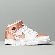 Women s shoes Air Jordan 1 Mid GS White Rose Gold Black