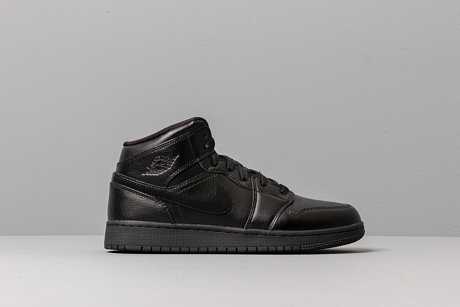 Scarpe donna Air Jordan 1 Mid (GS) Black/ Black-Black