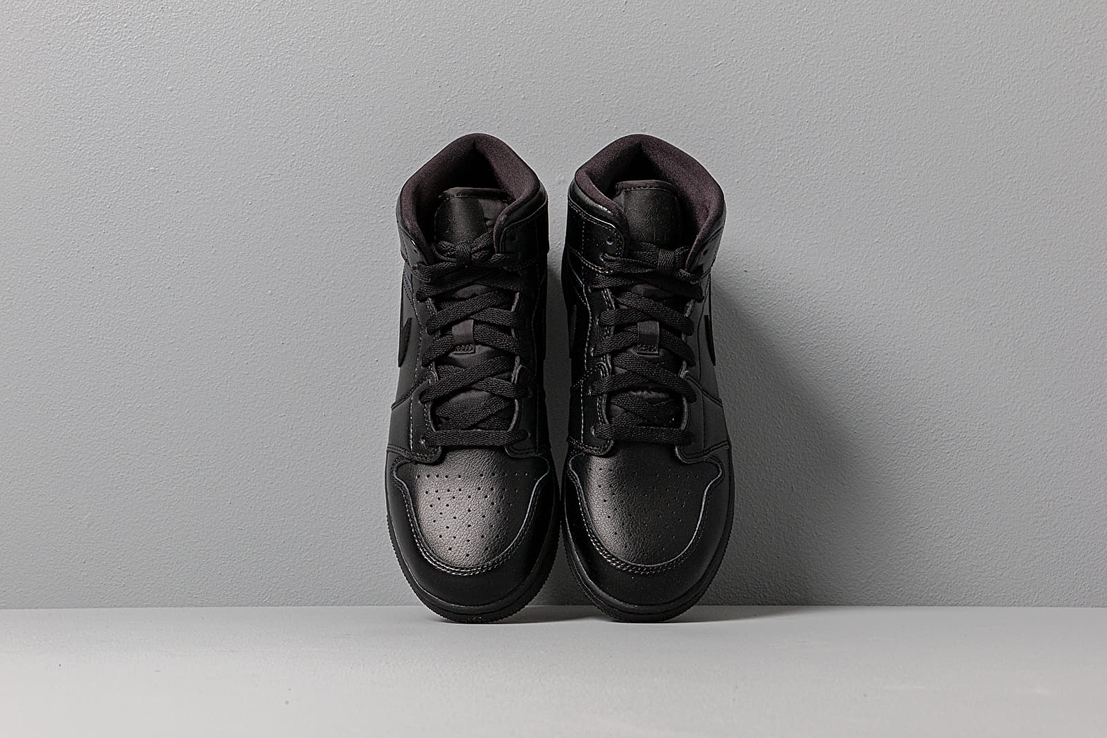 Scarpe donna Air Jordan 1 Mid (GS) Black/ Black-Black
