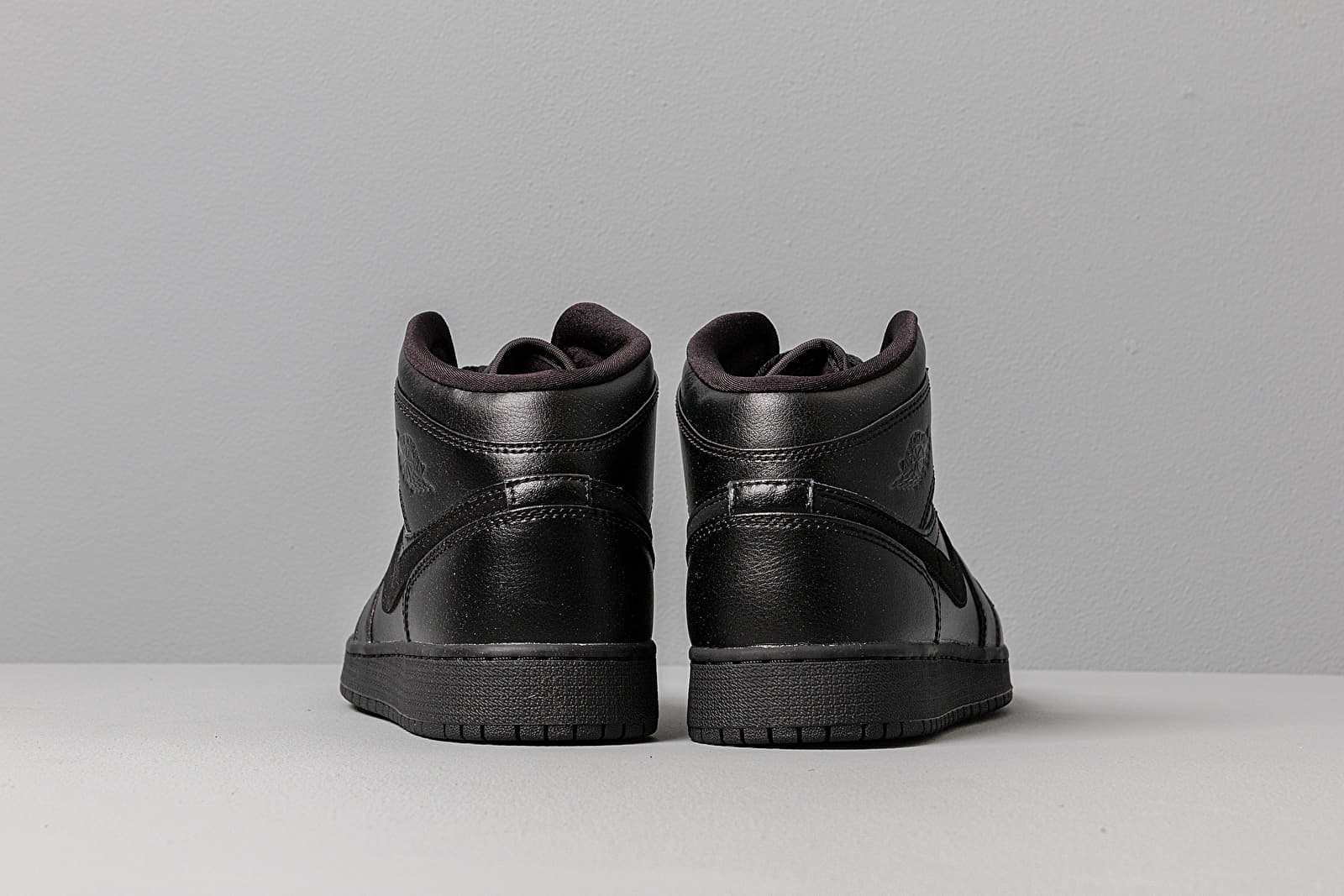 Scarpe donna Air Jordan 1 Mid (GS) Black/ Black-Black
