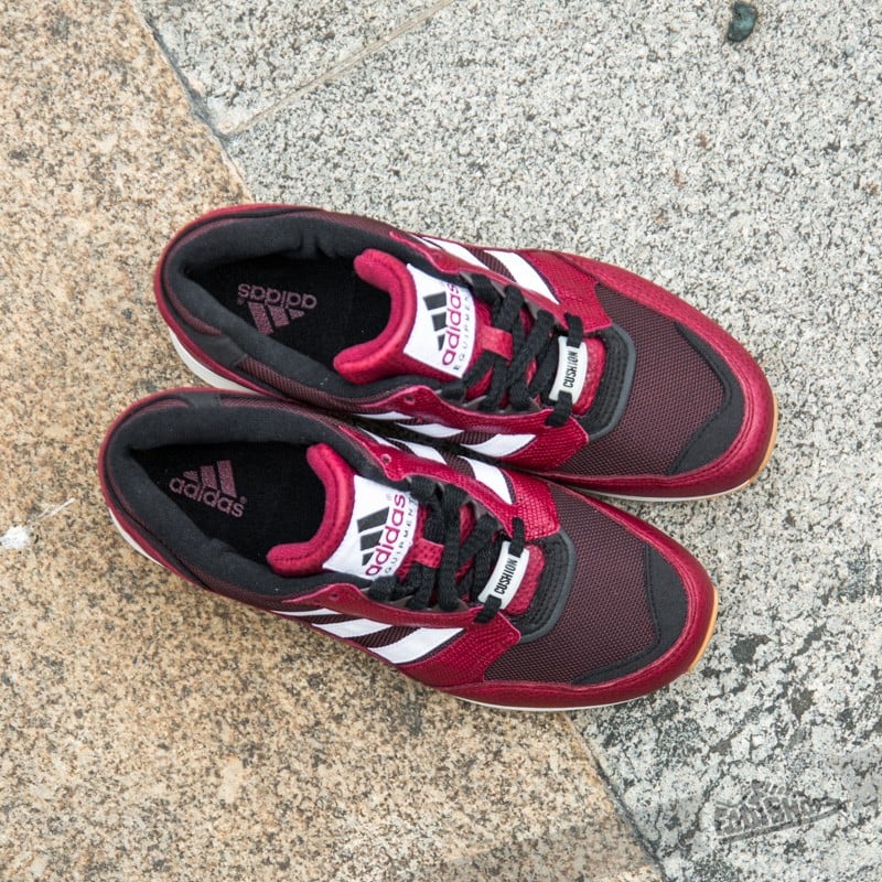 Scarpe uomo adidas Equipment Running Cushion Collegiate Burgundy/ Ftwr White/ Night Red