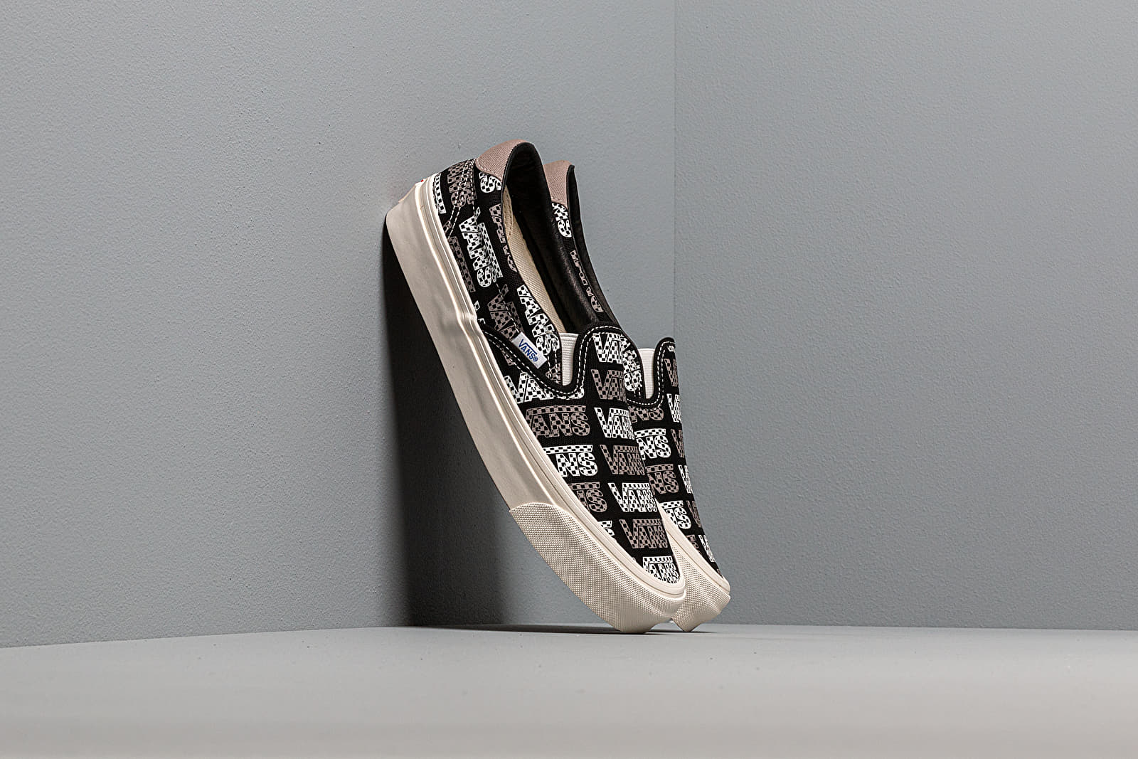 Men's shoes Vans OG Slip-On 59 LX (Canvas) Black/ Logo Checkerboard