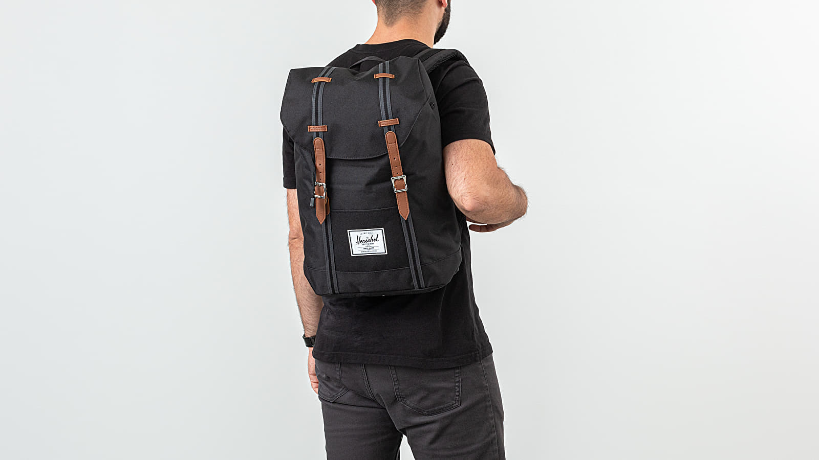Backpacks Herschel Supply Co. Retreat Backpack Black/ Tan