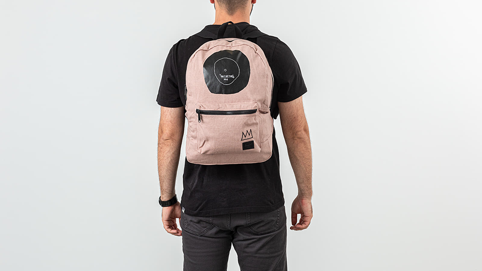 Batohy Herschel Supply Co. x Jean-Michel Basquiat Daypack Ash Rose