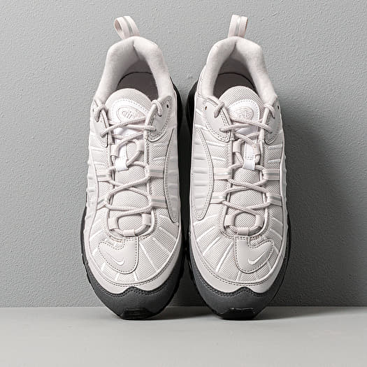Nike air max 98 white vast grey  and  dark grey top