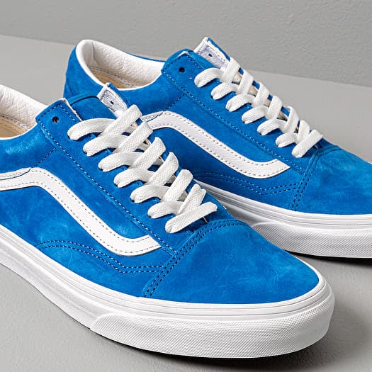 Vans old skool pig suede princess blue skate shoes top