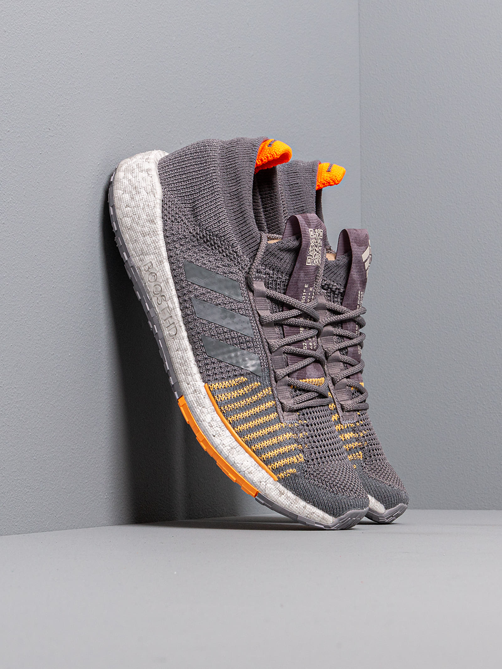 Men s shoes adidas PulseBOOST HD LTD m Grey Three F17 Grey Five Flash Orange Footshop