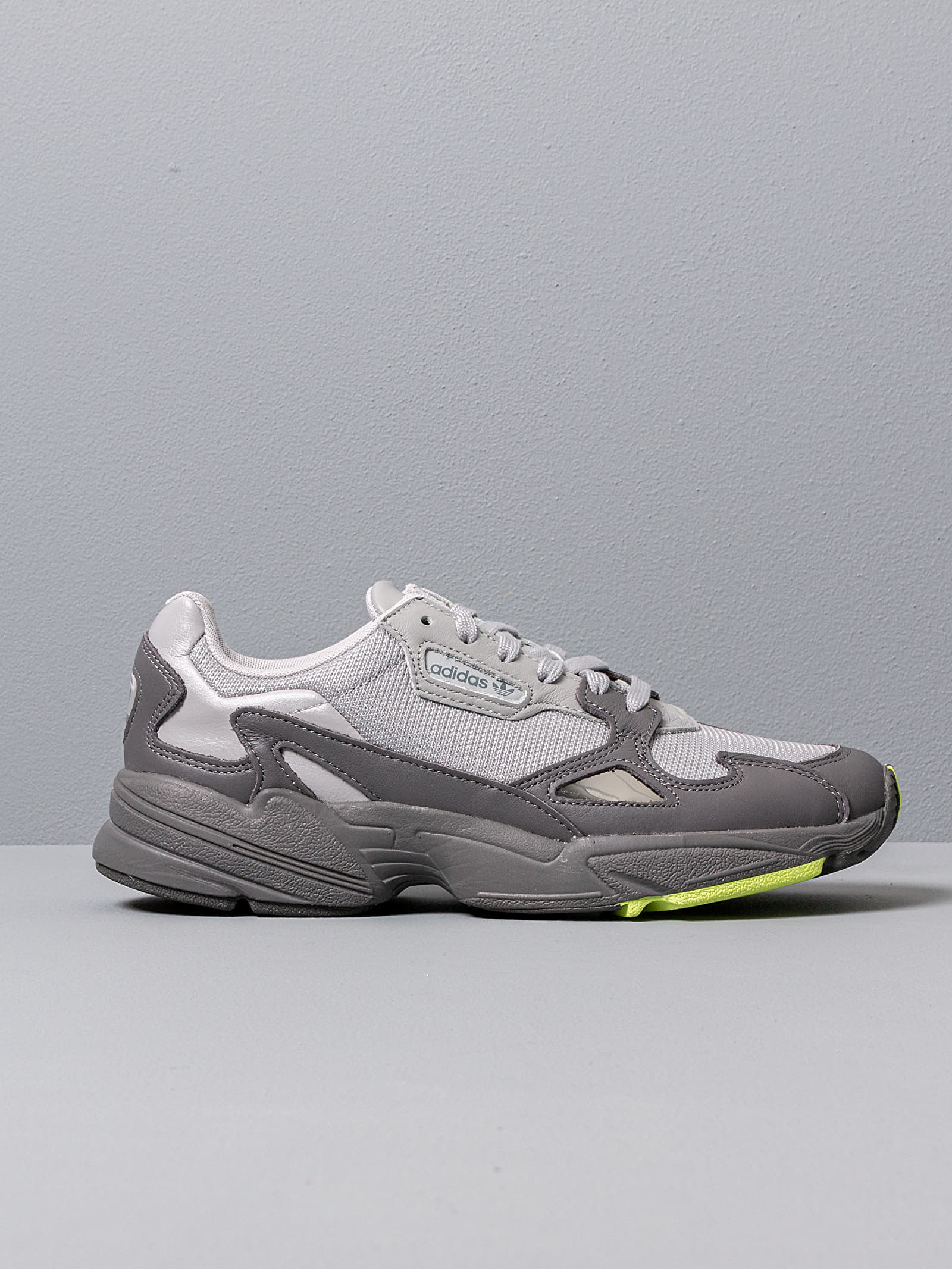 Women's shoes adidas Falcon W Grey Four/ Grey Two/ Hi-Res Yellow