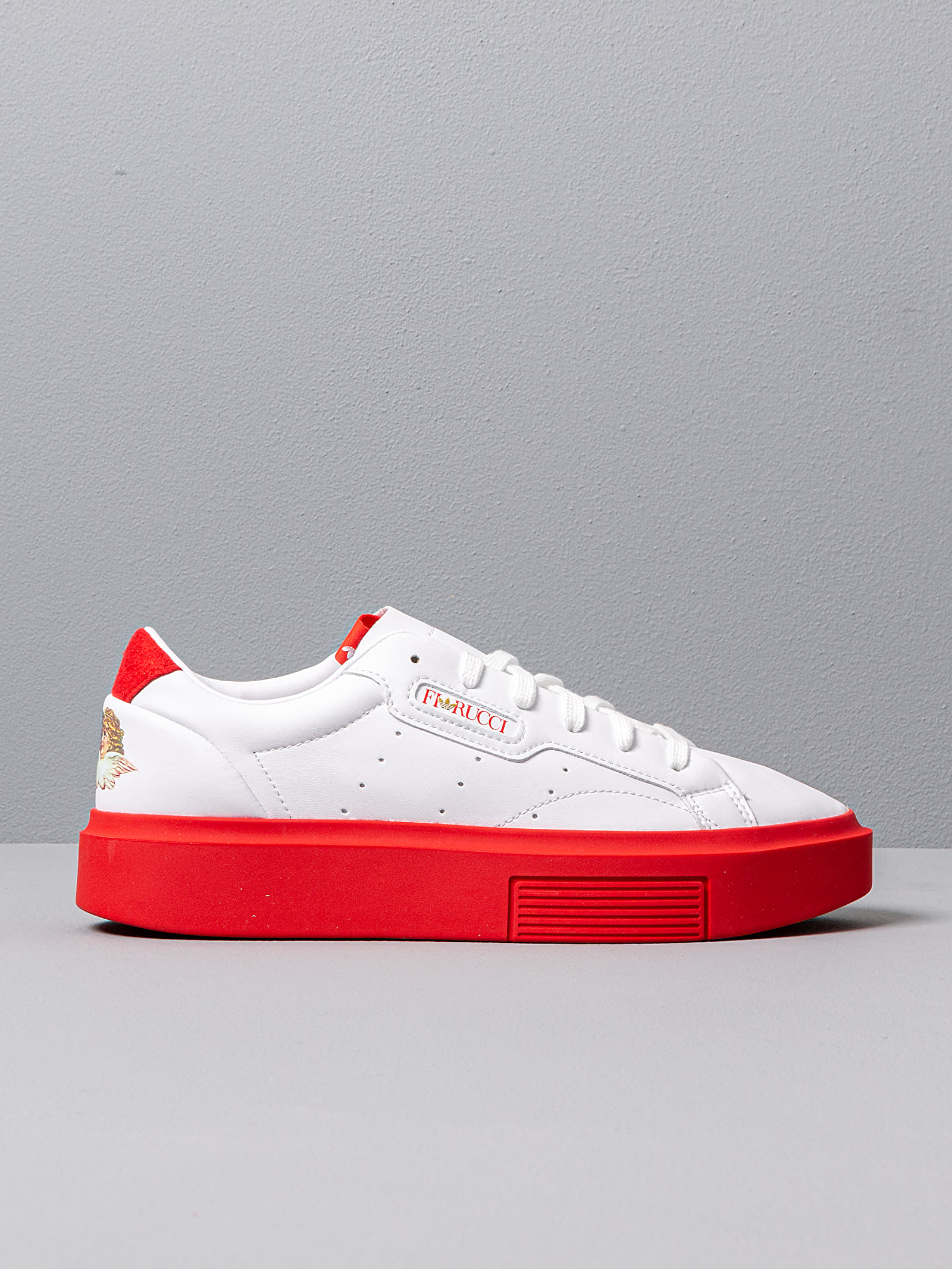 Women's shoes adidas by Fiorucci Sleek Super W Ftw White/ Red/ Core Black