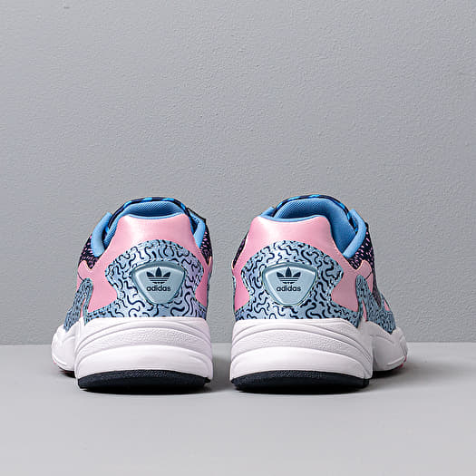 Adidas falcon trainers pink dark blue 2025