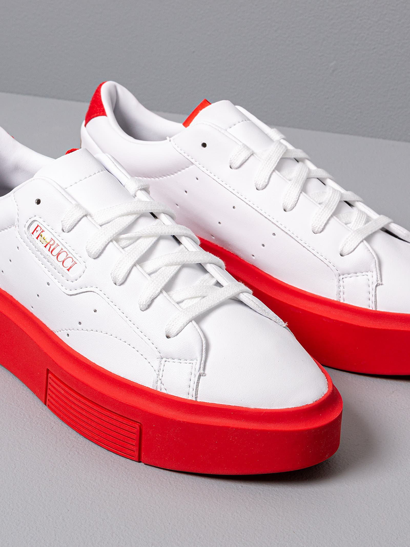 Women s shoes adidas by Fiorucci Sleek Super W Ftw White Red Core Black Footshop