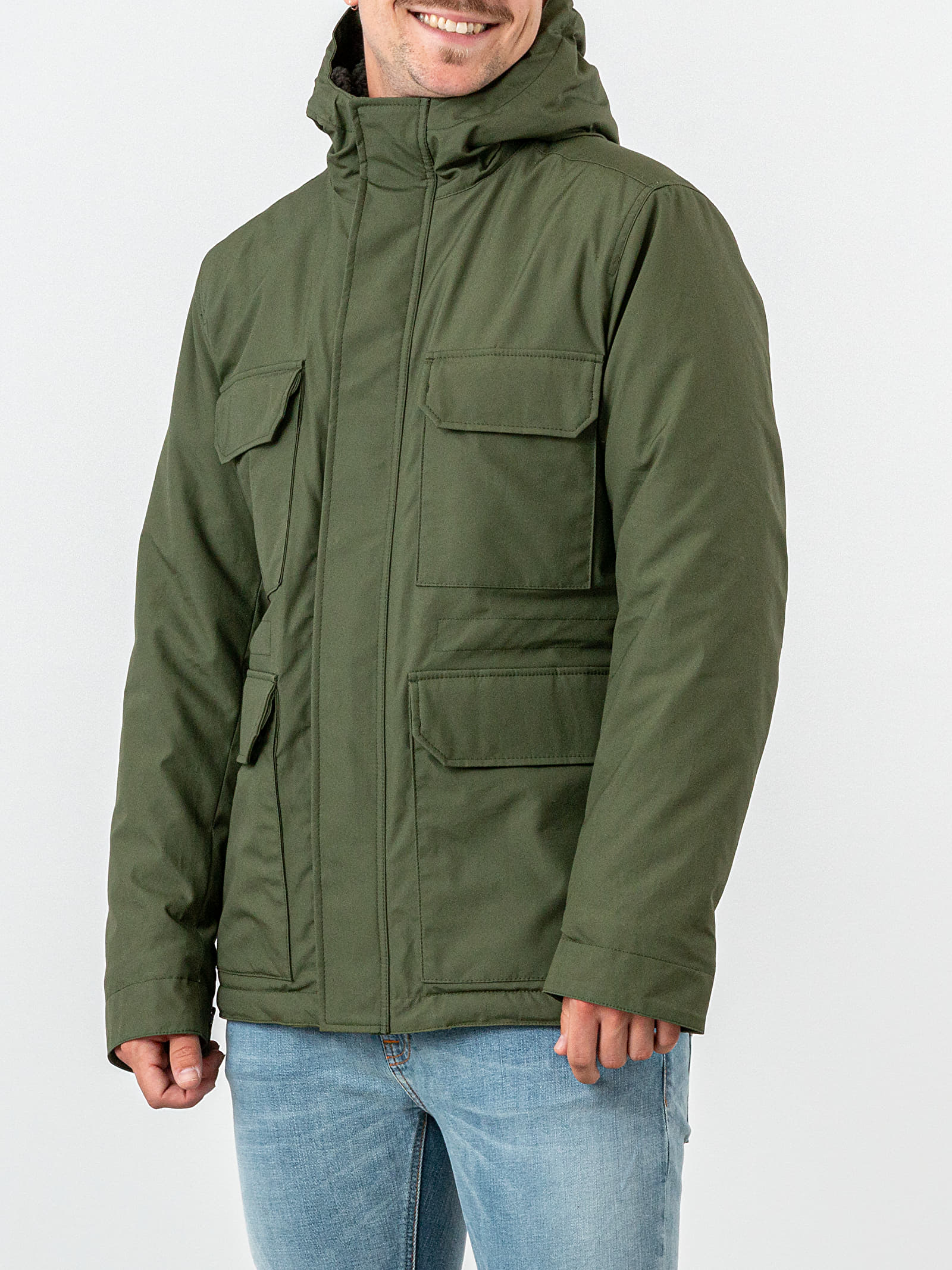 Chaquetas Norse Projects Nunk Cambric Cotton Jacket Ivy Green