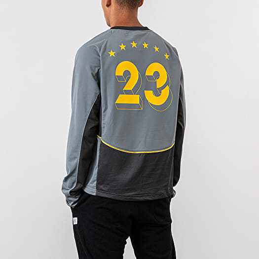 T shirts Jordan Legacy AJ4 Long Sleeve Tee Cool Grey Anthracite Varsity Maize Footshop