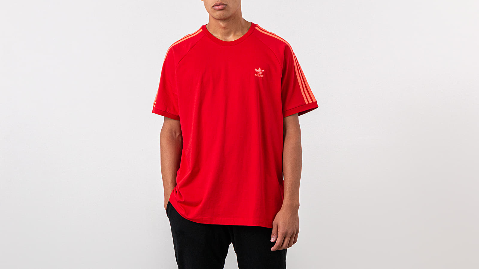 T-Shirts and shirts adidas 3-Stripes Tee Scarlet