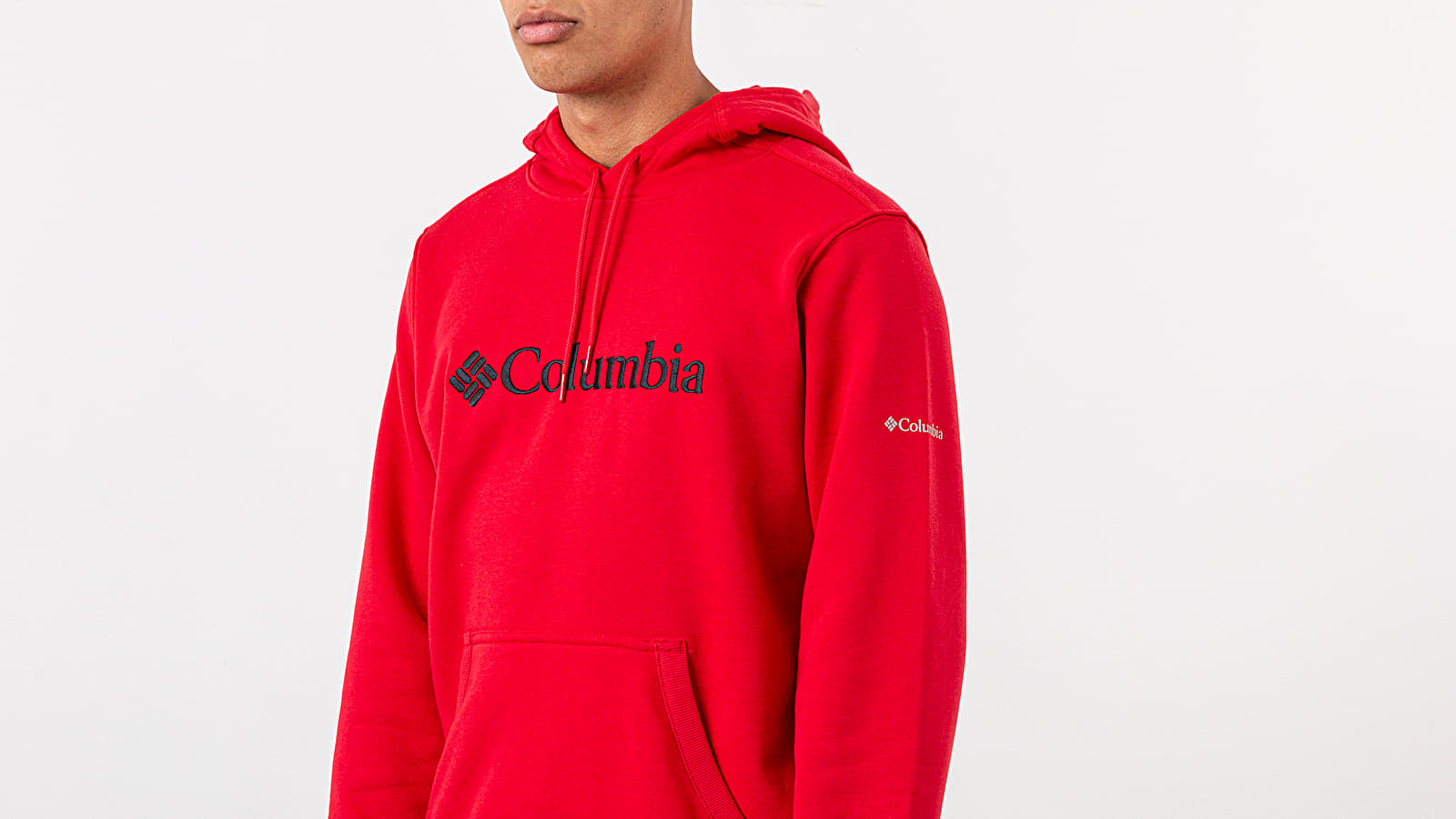 Red hotsell columbia hoodie