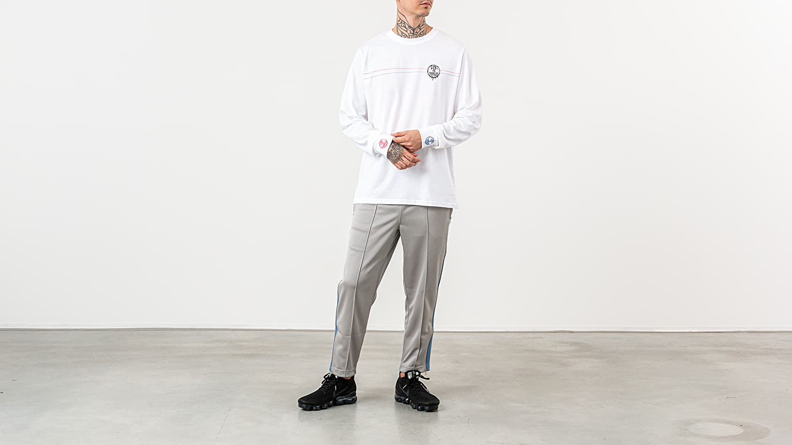 Trička Life Is Porno VBVP Long Sleeve Tee White