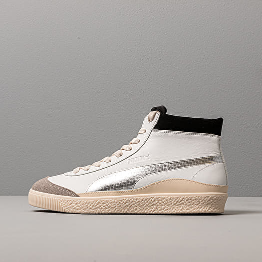 Men s shoes Puma x RHUDE Basket 68 OG Mid Blanc de Blanc Drizzle