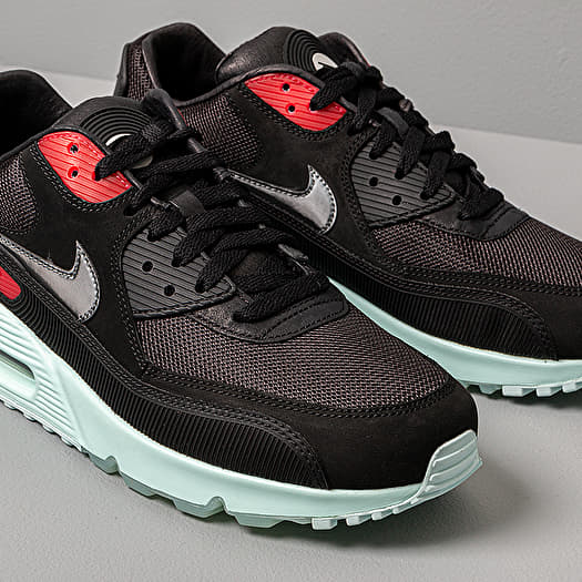Herren Sneaker und Schuhe Nike Air Max 90 Premium Black Cool Grey Teal Tint University Red Footshop