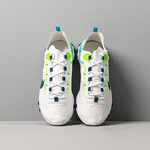 Nike react element 55 w white blue  and  green on sale