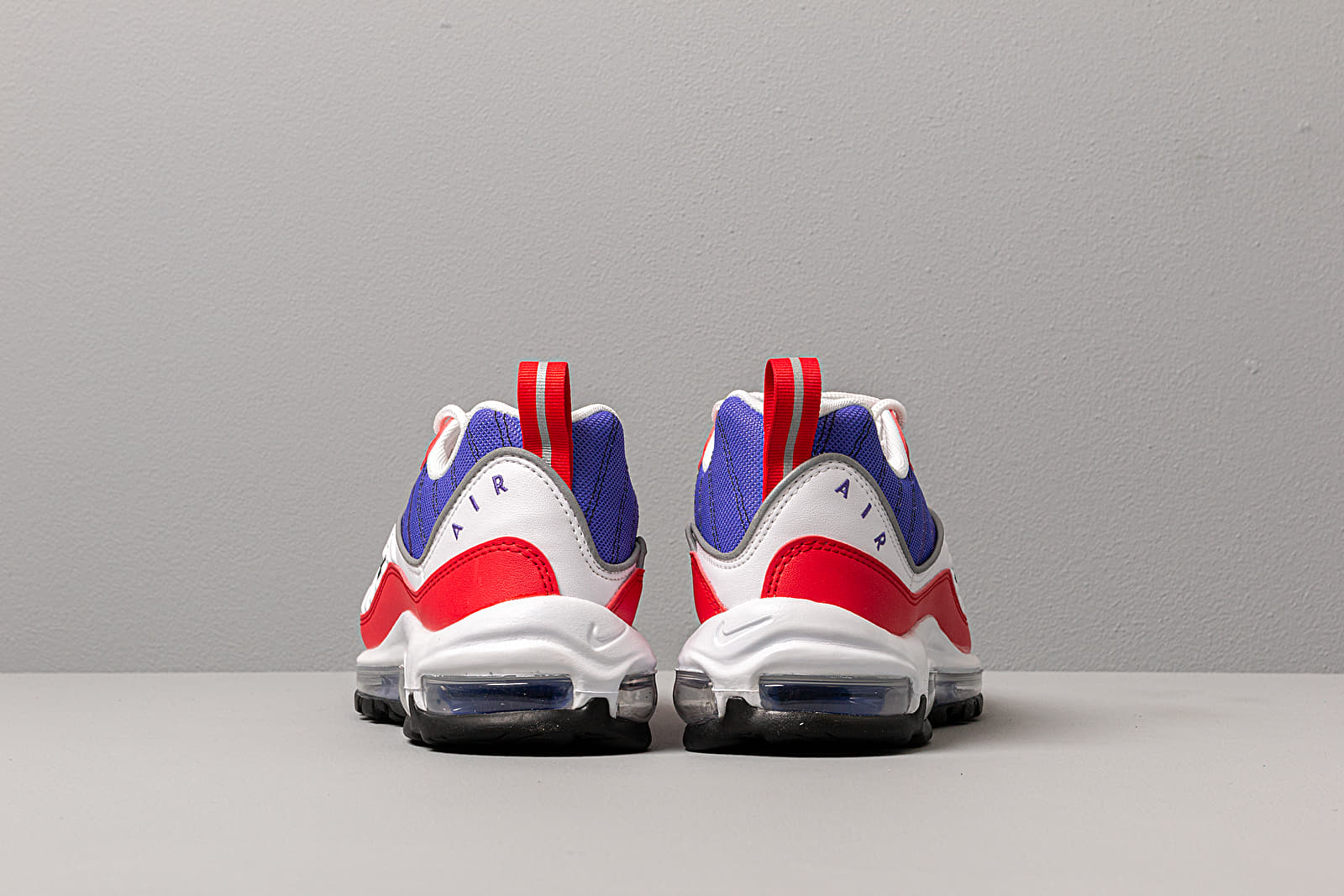 Air max 98 white/psychic purple/university red/black hot sale