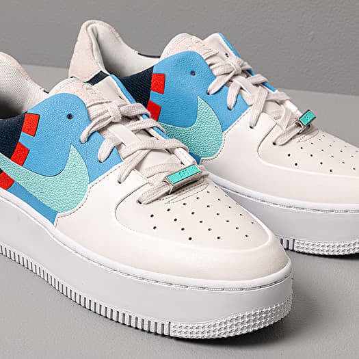 Air force 1 light aqua top