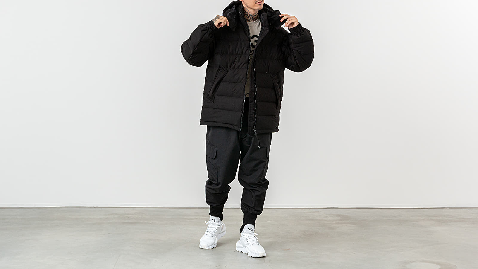 激安通販サイト Jacket Hooded Down Seamless Y-3 Jackets Black Footshop | ダウンジャケット