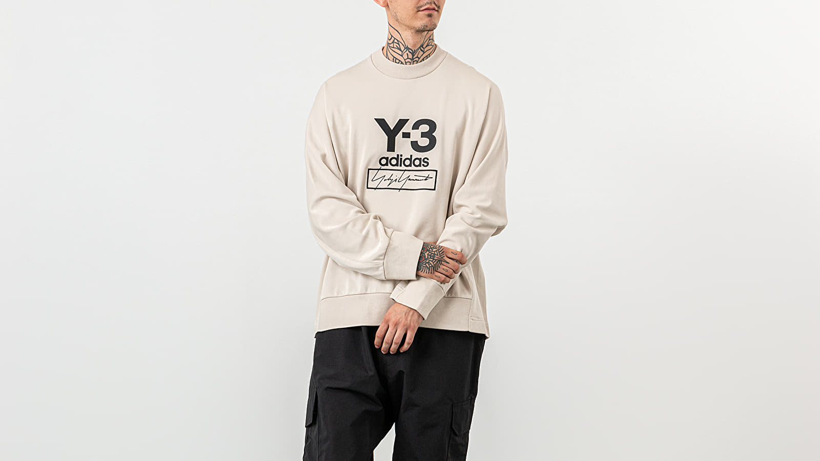 Y3 stacked logo hoodie sales